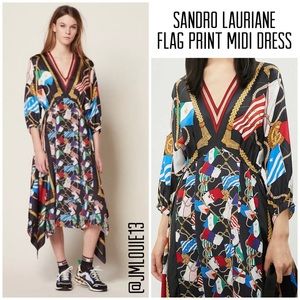 sandro flag dress
